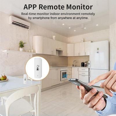 Датчик температуры Aubess WiFi Датчик влажности через CozyLife Мониторинг в реальном времени Датчик умного дома работает с Alexa Google Home
