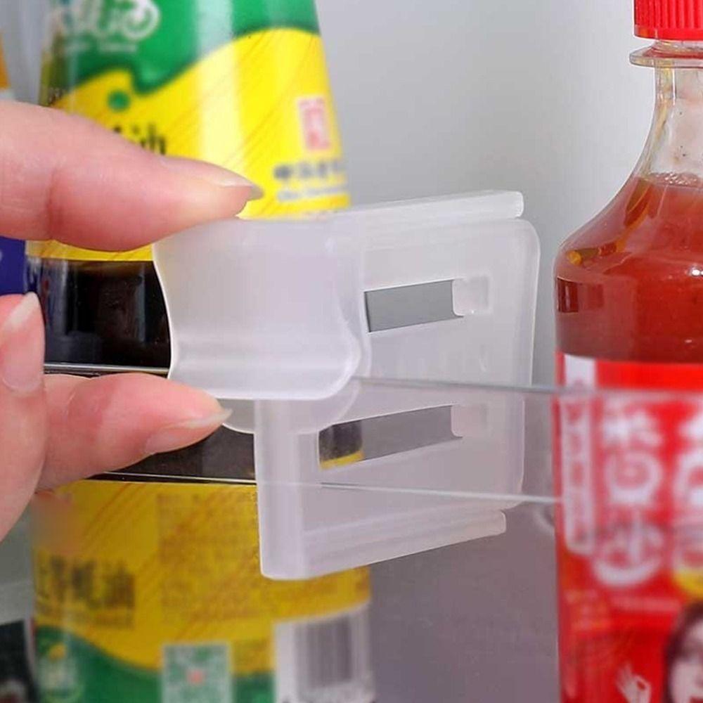 1Pcs/1Set Bottle Can Organizer Storage Shelf Kitchen Accessories Divider Clip