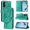 For Samsung Galaxy A36 5G Wallet Case with Wrist Strap Butterfly Imprint Leather Phone Cover