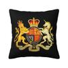 Custom Heart Of British Flag Cushion Covers United Kingdom UK Proud Soft Nordic Pillows Home Decoration