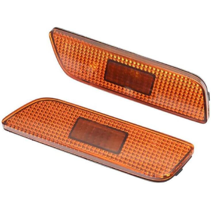 Pair For Volvo S80 Front Bumper Reflector Side Maker Light Amber Side Marker Light Assembly 1999 2000 2001 2002 2003 2004 2005 2006 9188263,9188264