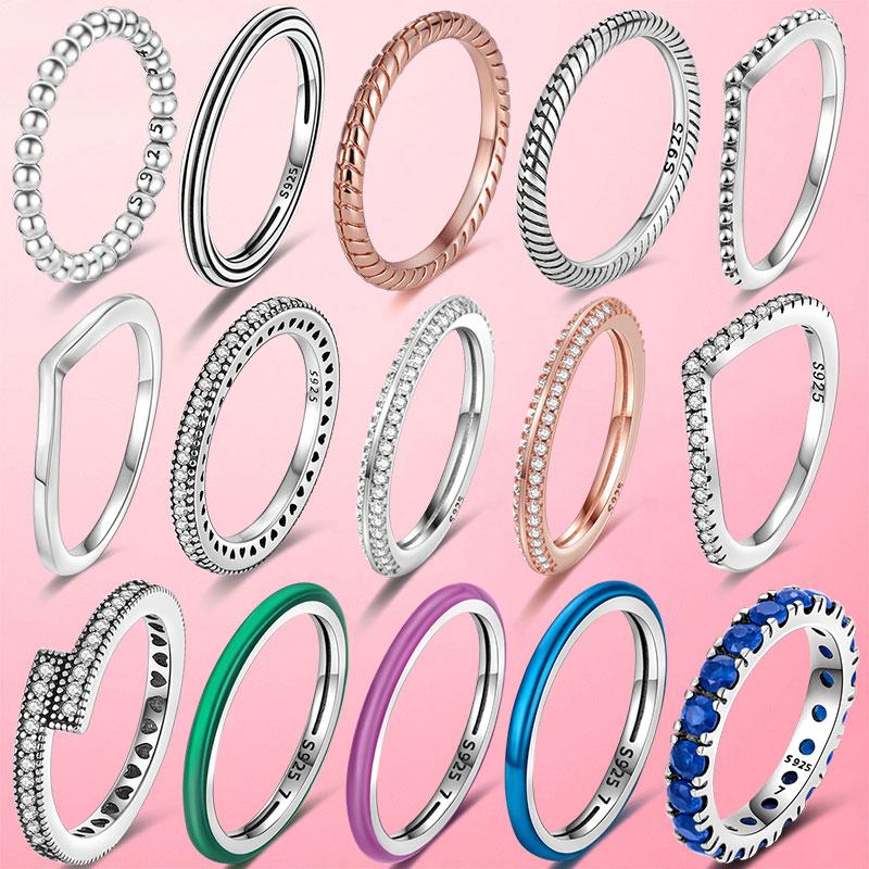 Роскошные кольца для женщин, серебряное 925 пробы, шокирующее фиолетовое кольцо на палец, Anel, составное, серебряное 925 пробы, ювелирные изделия для помолвки и свадьбы