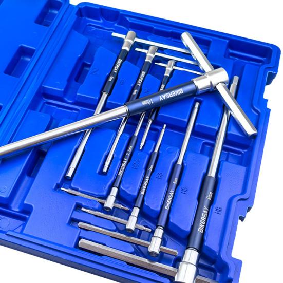 2/2.5/3/4/5/6/8/10 мм Велосипедный Т-образный шестигранный ключ 3-сторонний Т/L-образный со скользящим верхом и вращающейся гильзой Шестигранный ключ Инструменты для ремонта и обслуживания велосипеда