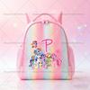 Школьный рюкзак My Little Pony Кавайный Аниме-рисунок Розовый рюкзак Начальная школа Детский сад Мультяшный Блестящий Рюкзак для книг Канцелярские принадлежности Подарки Удобный для детей