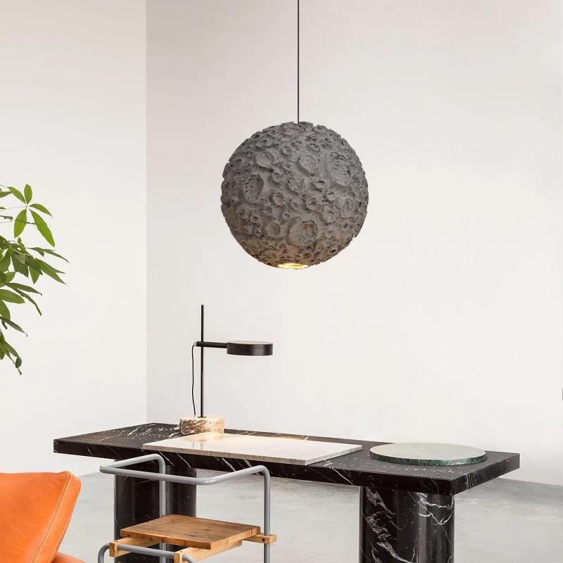 Современный креативный ресторанный подвесной светильник, круглая планета, гостиная, дизайнерское пространство, нестандартный декор комнаты, светодиодные светильники