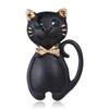 Creative, Fashionable And Personalized Black Kitten Brooch, Versatile Animal Pin