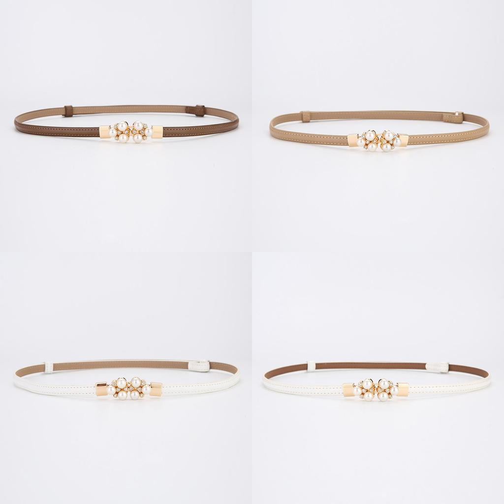 Elegant Leather Belt For Women With Alloy Buckle For Dress And Blouse Styling