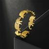 Cazador Animal Elephant Open Rings for Women Cute Finger Rings Stainless Steel Jewelry 2026 Party Birthday Wedding Friends Gift