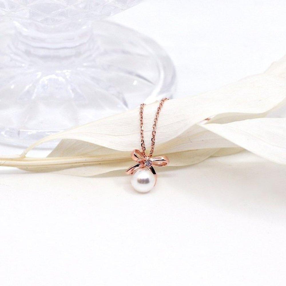 [Opalhouse] 925Silver Ribbon Pearl Necklace Opqun5385