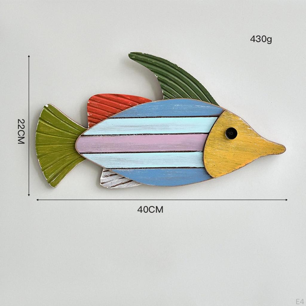 Fish Wall Art Decoration Decorative Craft Easy To Install Decor Ornament for