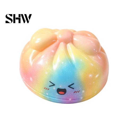 Tension Relief Hand Grip Colorful Bun Squeeze Toy, Soft Sensory Fidget Cute Anxiety Items Stress Toy for Adults Kids Christmas Stocking Stuffers