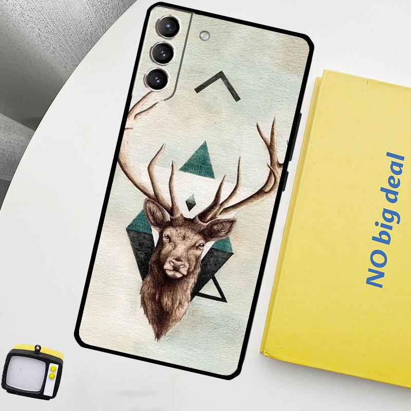 Чехол Deer Funda для Samsung Galaxy S22 Ultra S23 FE S9 S10 Note 10 Plus Note 20 Ultra S20 S21 FE