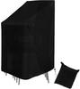Timisea Outdoor Stacking Chair Cover 420D Oxford Waterproof UV Resistant 75x75x120cm