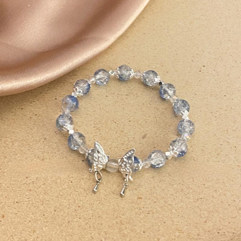 Новый модный дизайн, браслет-джокер с бабочкой и бисером, женский браслет