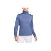 Therma-Fit Solid Color Sports Training Running Long Sleeve Knit Shirt Women Tops Finn-Blue FB5307-491