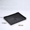 1 Pcs Black Serving Trays Rectangle Bed Table Tray New Large Plastic Tray  Kitchen