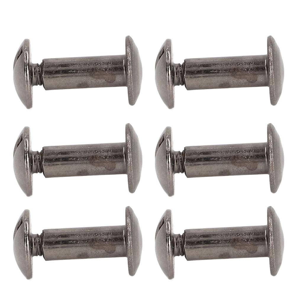 200 Sets Book Binding Screw Environmental Brass Metal Chicago Binding Screws DIY Leather Rivet