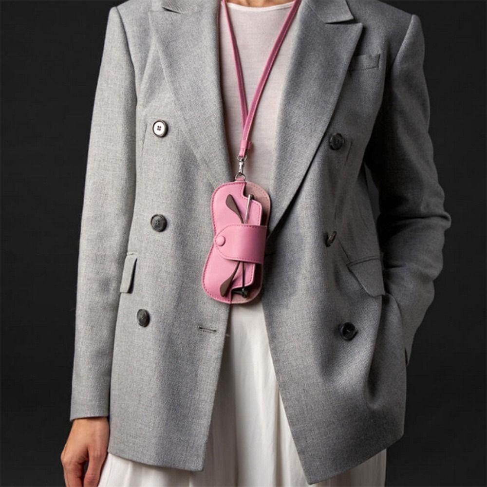 С ремешком Чехол для солнцезащитных очков из ПУ кожи Держатель для солнцезащитных очков Подвесные солнцезащитные очки Аксессуары для очков