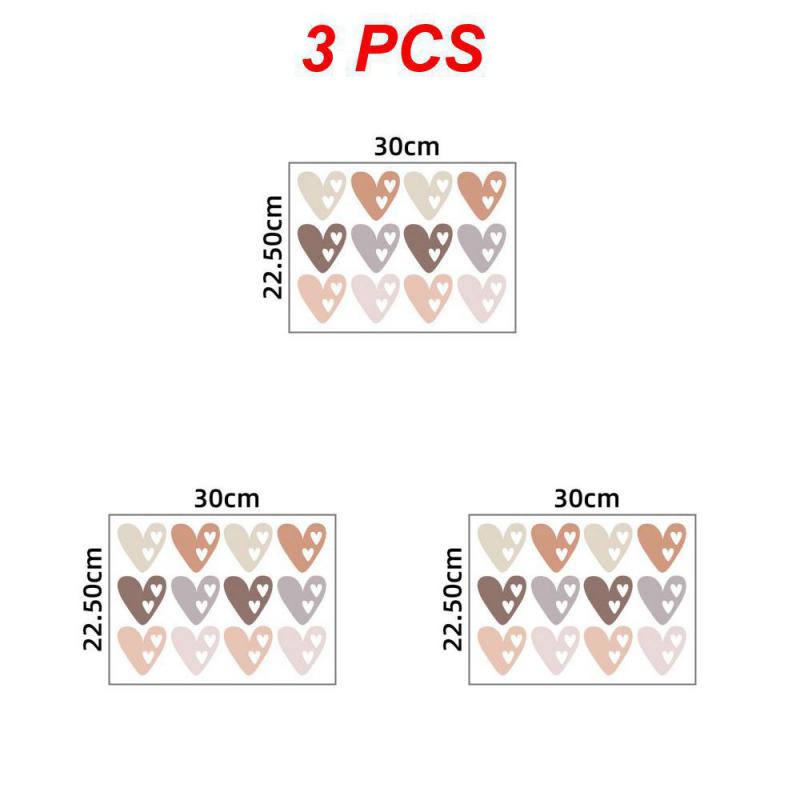 1~10 шт. Новые наклейки на стену в стиле бохо с сердечками, самоклеящиеся наклейки на стену, декоративные наклейки для детской спальни, домашнего декора, стены
