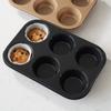 6 полостей с антипригарным покрытием противень для выпечки кексов из углеродистой стали противень для кексов форма для торта печенье противень для кексов инструменты для выпечки DIY формы для выпечки