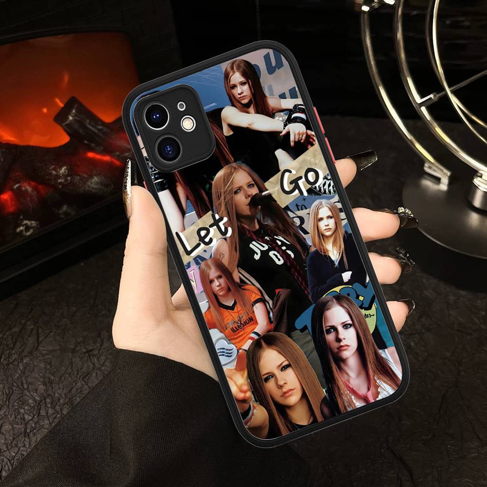 Avril Ramona Lavigne Phone Case For IPhone 16e 16 15 14 13 12 11 Pro Max X XS Max Plus Matte Clear