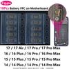 10 шт. Внутренний разъем аккумулятора FPC Шлейф На плате Для iPhone 17 Air 16 Pro Max 15 14 13 12 11 Mini X XS XR 8 Plus Зажим Штекер