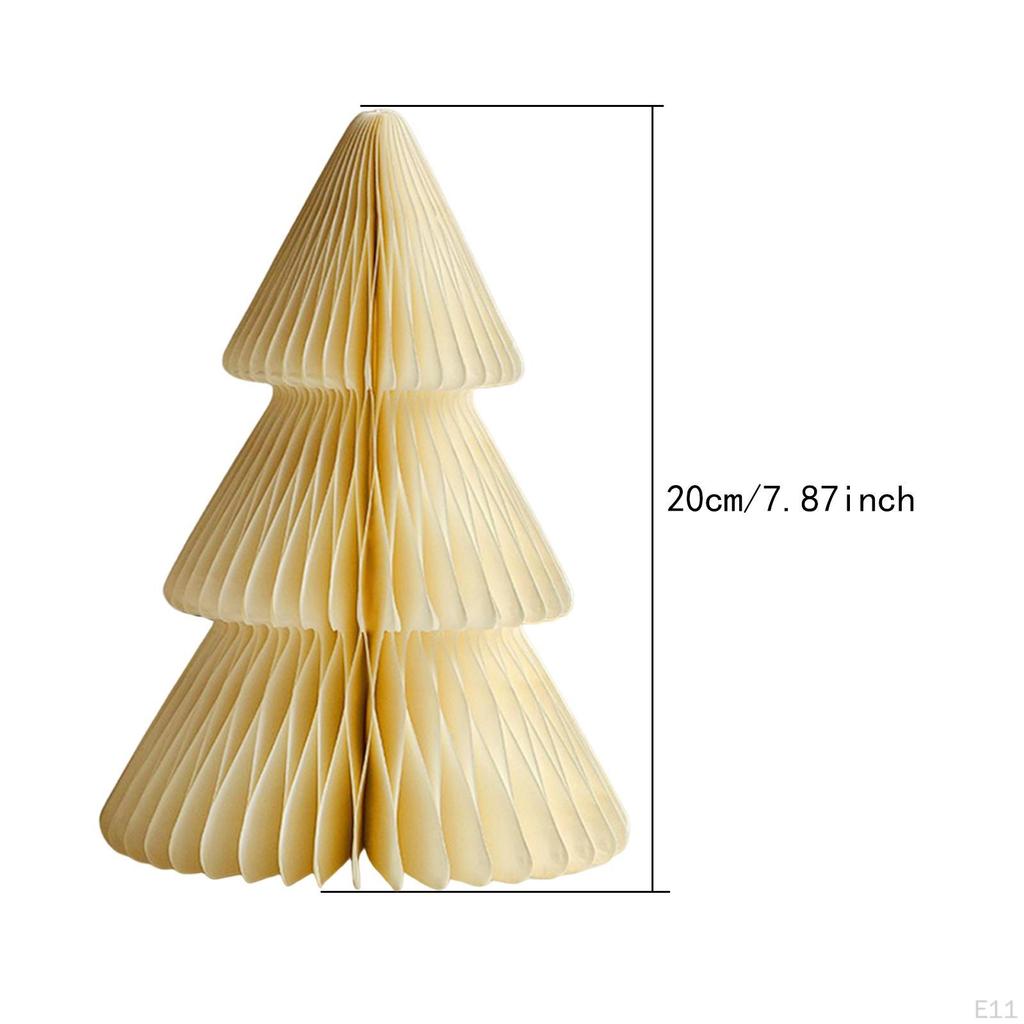 Бумажный декор Рождественской елки 3D Соты Современное декоративное украшение Настольное