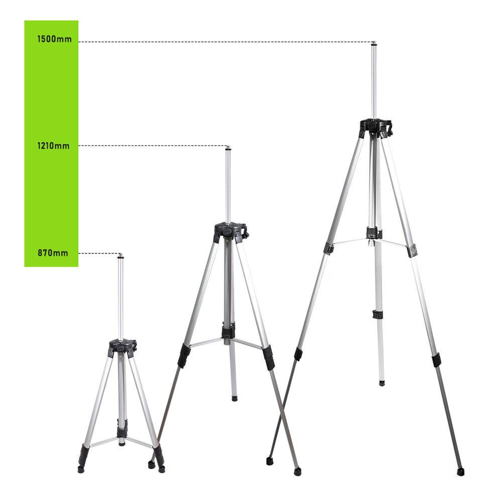 Алюминиевый штатив с покрытием для лазерного уровня с регулируемыми ножками и сумкой для переноски