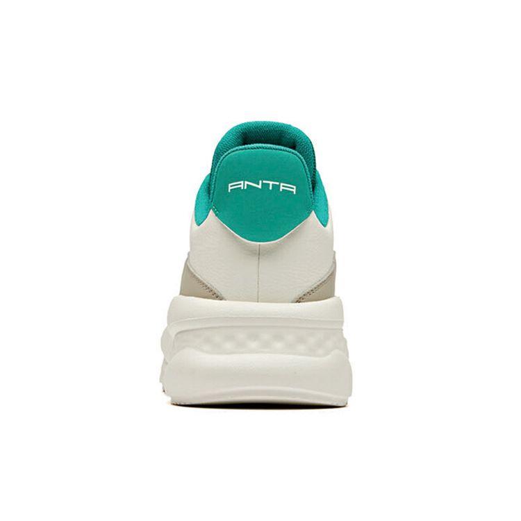 Anta Кроссовки для скейтбординга Lifestyle Series Unrestrained Low-Top, мужские, белые, черные, зеленые 11948843-4