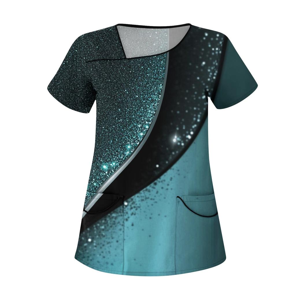 Женская мода цветочный принт короткий рукав комбинезон с карманами топы одежда