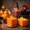 1PC Funny Pumpkin Candle Handmade Halloween Gift Spooky Soy Candle Festive Aromatherapy Decor
