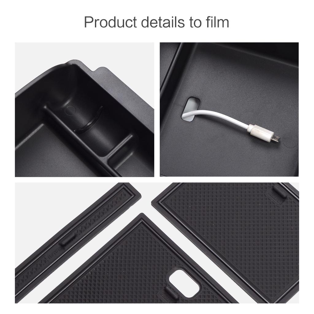 For Toyota Highlander Kluger 2020-2025 Center Console Armrest Box Storage Box Accessories Finishing Car Storage Box