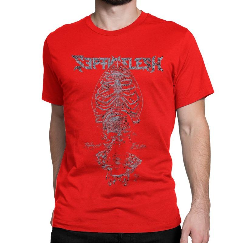 Men Womens TShirts Septicflesh Metal Band Rock Fun Cotton Tee Shirt Short Sleeve Meshuggah T Shirt Clothing Size Streetwear