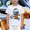 Смешные футболки для мальчиков Новые Crazy Frog Аниме Мультяшная одежда Футболки с коротким рукавом Топы Детские Взрослые Родители и дети Хлопковые футболки