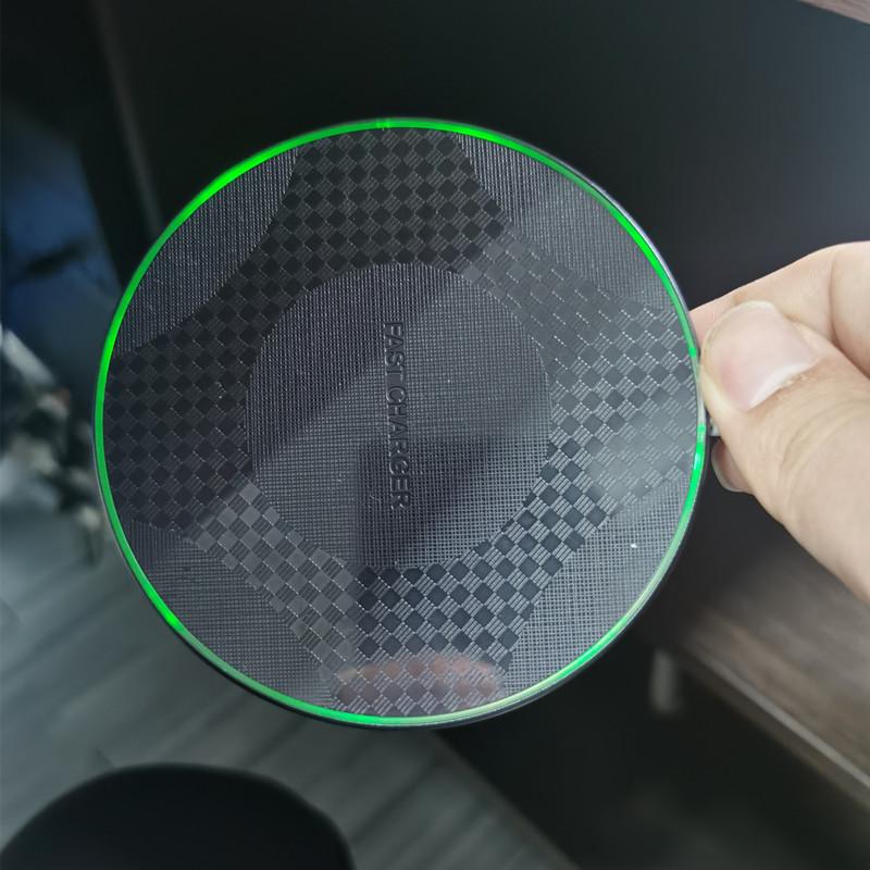 Беспроводная зарядная подставка, настольная ультратонкая док-станция для быстрой зарядки мобильных телефонов для iPhone 15 14 13 12 11 Samsung Xiaomi