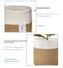 Cotton Rope Woven Storage Basket: Dustproof, Foldable, Multi-Purpose for Laundry, Snacks, or Plants.