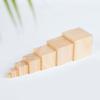 10pcs Unfinished Blank Wooden Square Block Woodwork Craft Handmade Material Kids Toy Wooden Cube