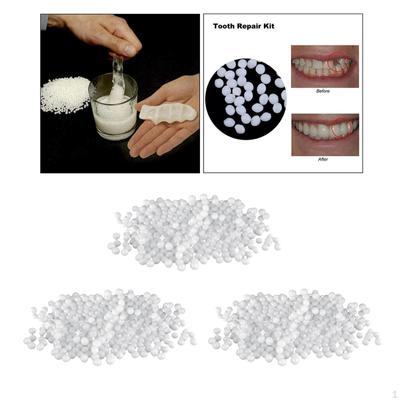 100г Термопластичные бусины Временный ремонтный набор для фиксации, заполнения, замены недостающих, сломанных или виниров