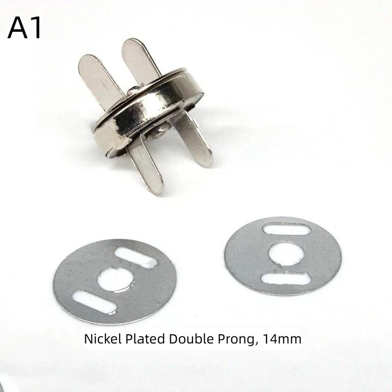 Magnetic Snap Fasteners Clasps 1 Set 14/18MM Easy to Use Buttons for DIY Handbag Purse Keychain Craft Accessories