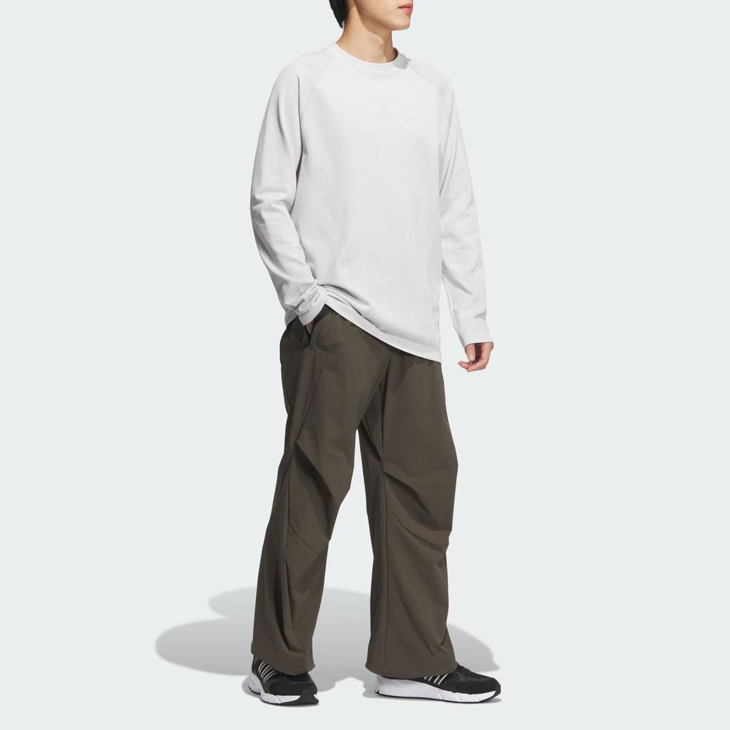 adidas FW24 Повседневные брюки мужские Темно-оливковый зеленый JN3482