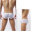 Мужские трусы-боксеры с низкой посадкой из ледяного шелка, сексуальные, однотонные, тонкие, удобные, невидимые, плотно прилегающие