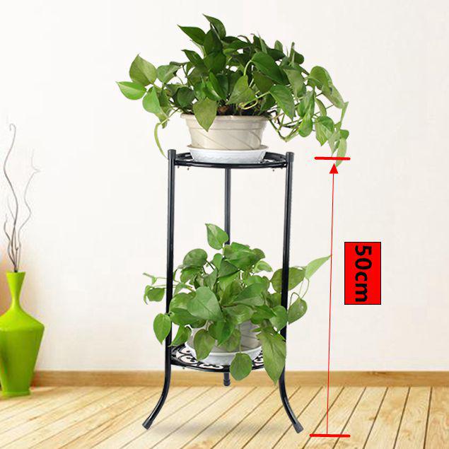 European Iron Multi-Layer Flower Stand for Indoor and Balcony Use
