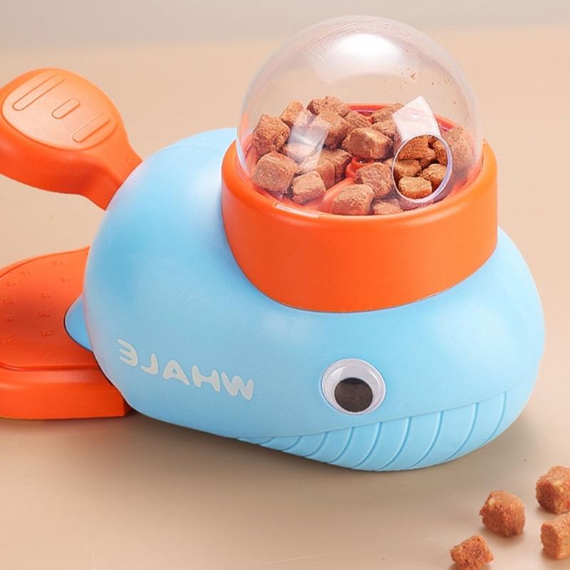 Забавная игрушка-кормушка для кошек, педаль-дразнилка, интерактивная игрушка-пазл для домашних котят, кормушка для сухого корма с просыпанием, для питомца То
