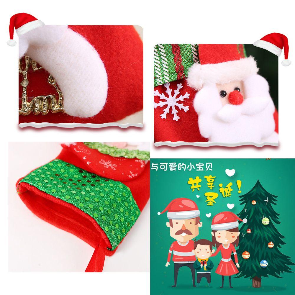 Lovely Hanging Socks New Year Decoration Candy Bag Christmas Ornament Xmas Tree Decor Stockings