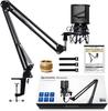 GRANPRO Microphone Stand, Microphone Arm, Tabletop, Pop Filter, Shock Mount Set for Condenser Microphones, Live Streaming (Giraffe)
