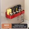 Wall Mounted Magnetic Spice Rack Large Capacity Kitchen Storage Shelves  for Washing Machine