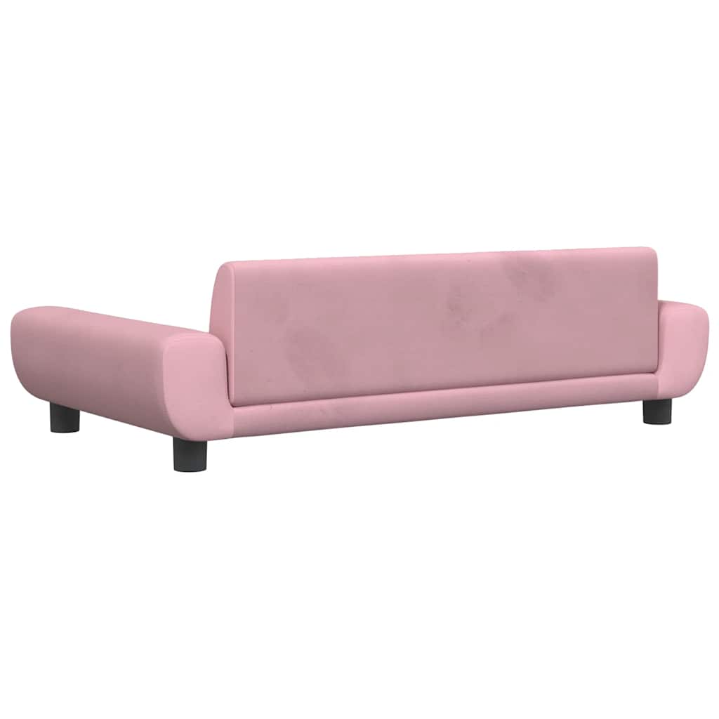 Dog Bed Pink 100x54x33 cm Velvet