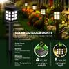 2Pcs Solar Path Lights Outdoor Solar Walkway Lights Waterproof Garden Light Decorative for Yard Landscape Driveway Warm White