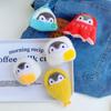 Adorable Penguin Plush Keychain with Egg & Sausage Charm