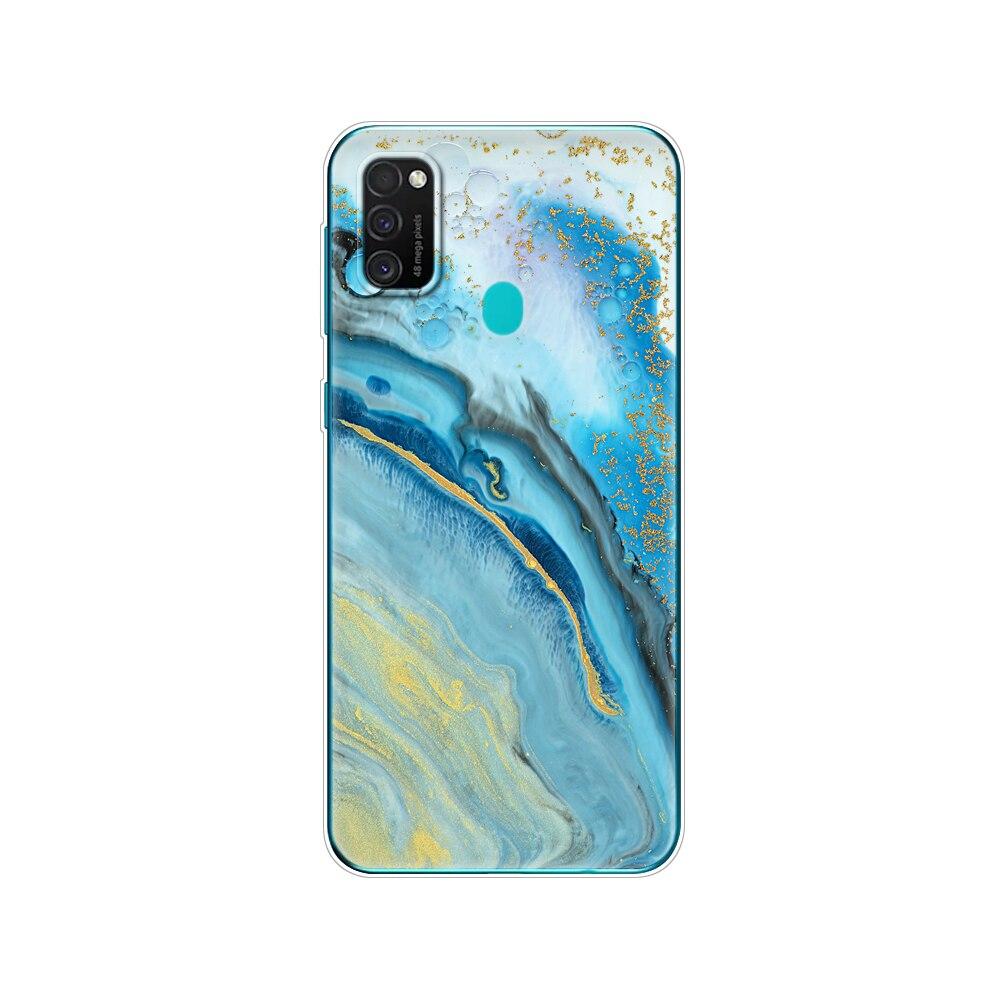 Чехол для Samsung M21, 6,4 дюйма, силиконовый мягкий чехол из ТПУ для Samsung Galaxy M21 M 21 SM-M215FZGUSER m215, задняя сумка для телефона, защитный чехол